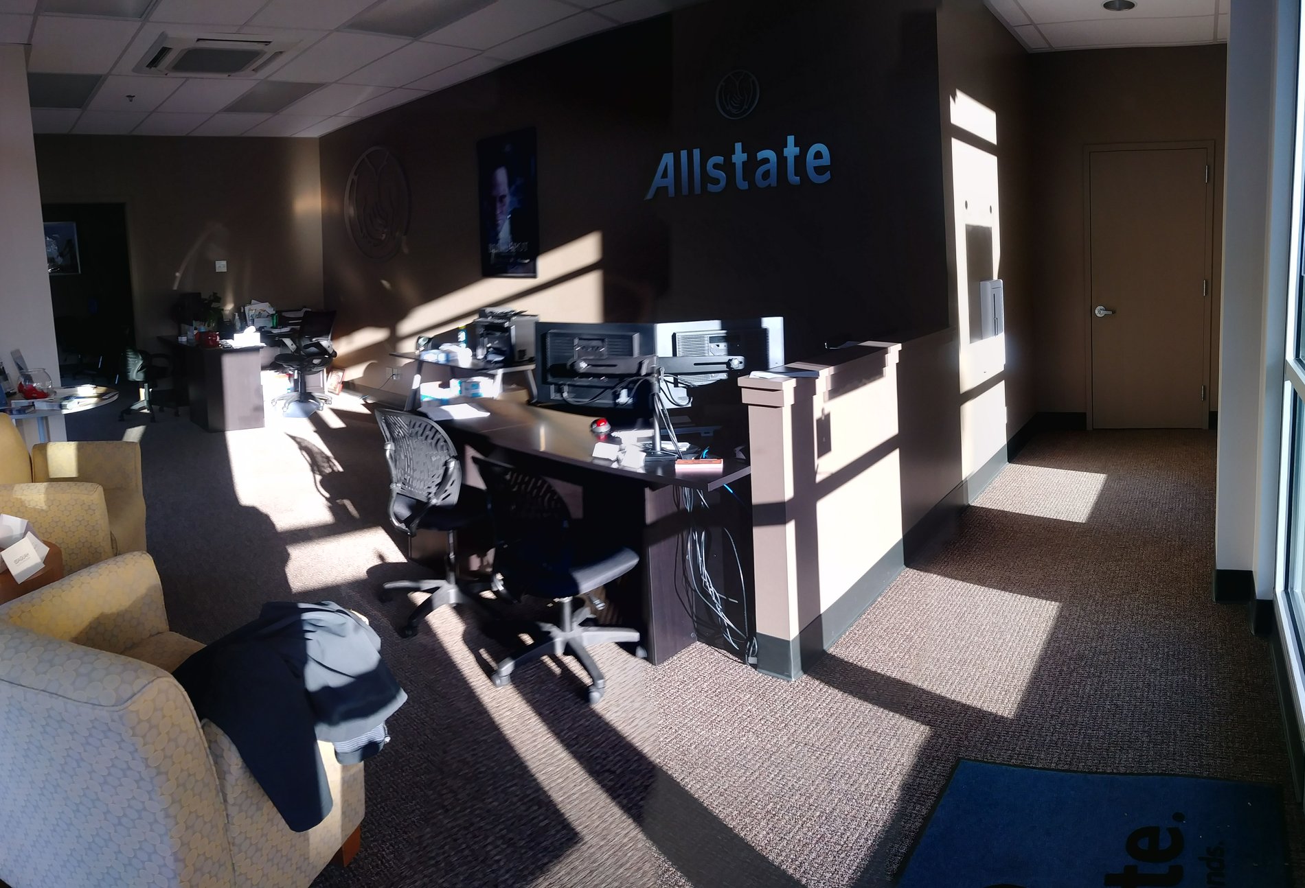 Morning view Allstate Hale Insurance in Issaquah at 910 NE High Street Issaquah WA with David Ngai and Jerry Rizor.