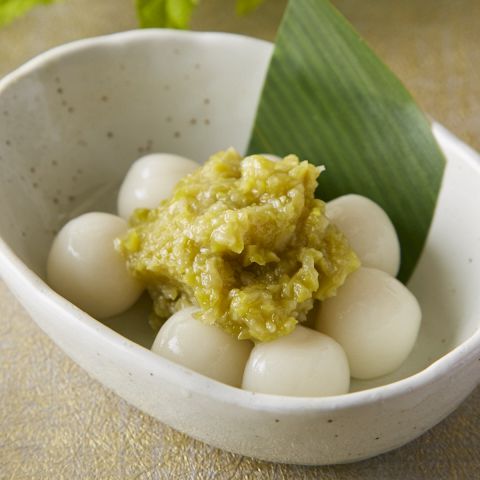 わらびもち&抹茶アイス