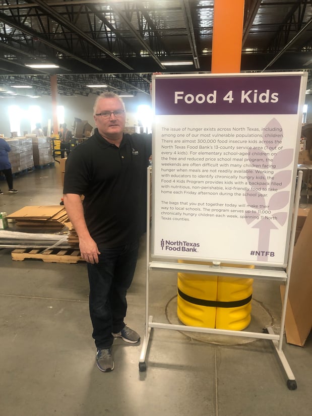 Volunteering at the North Texas Food Bank