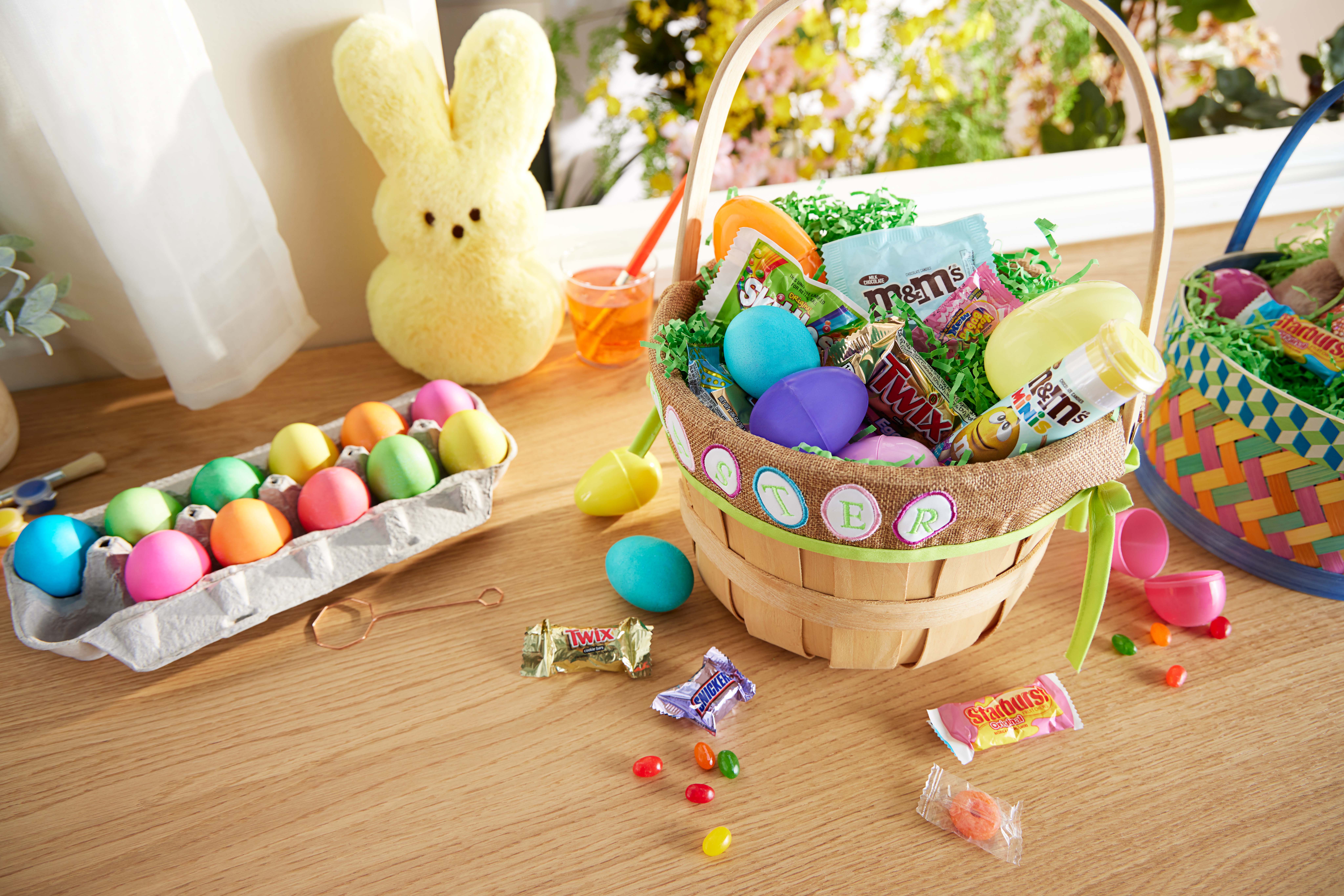 easter candy and easter baskets