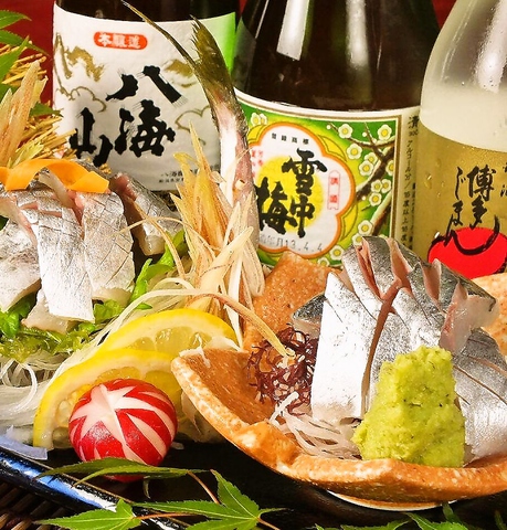 アジ活き造り
