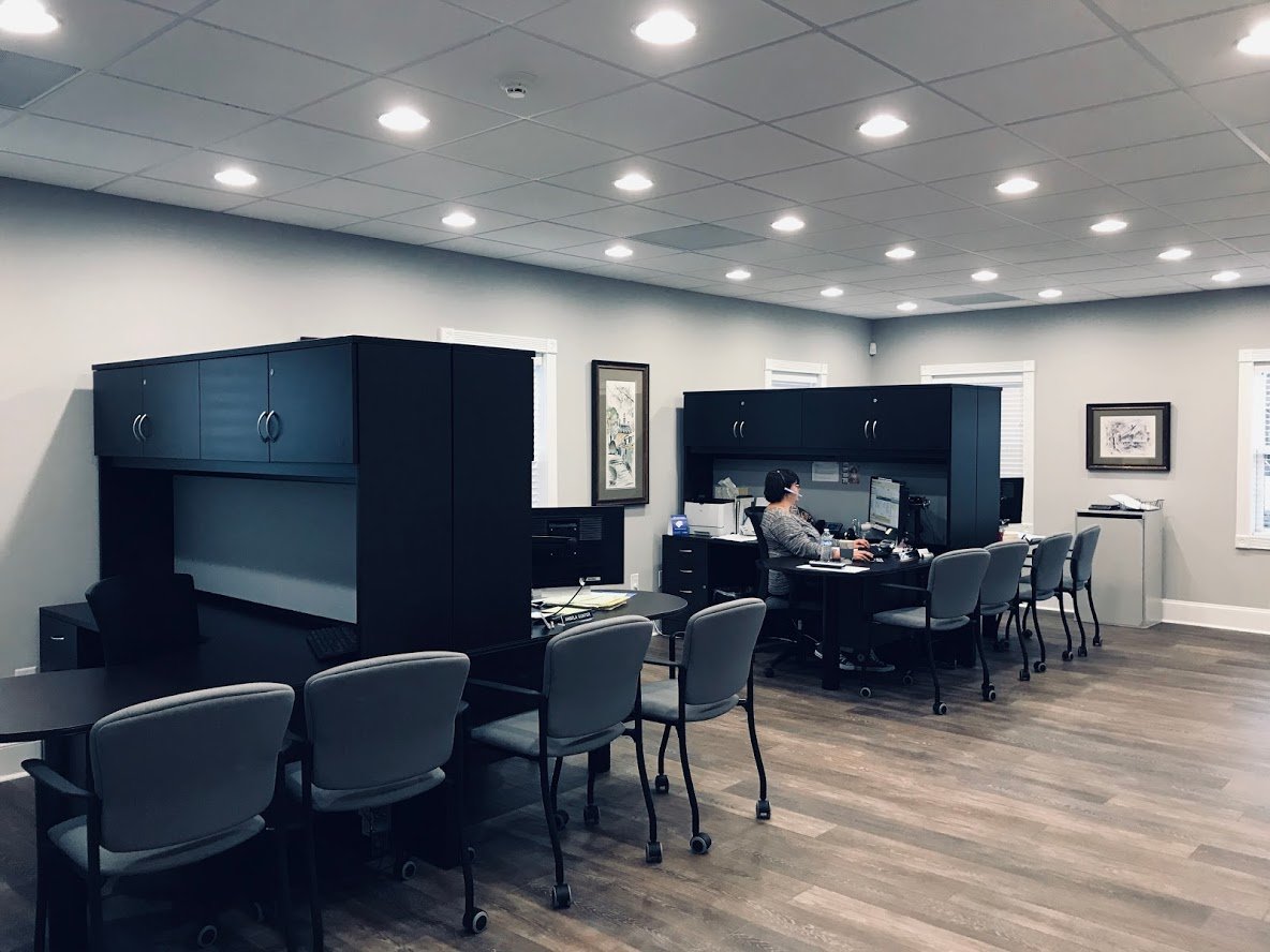 Our newly renovated office- stop by and meet the staff!