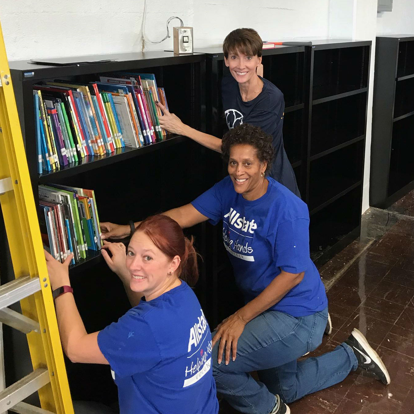 Normandy Schools Collaborative received a $25,000 Allstate Foundation Helping Hands Grant to remodel the Washington Elementary School library.