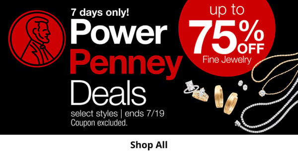 Save up to 75% off on jewelry at JCPenney