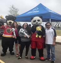 Christine Angles, customer service representative and mascots at DC United Match