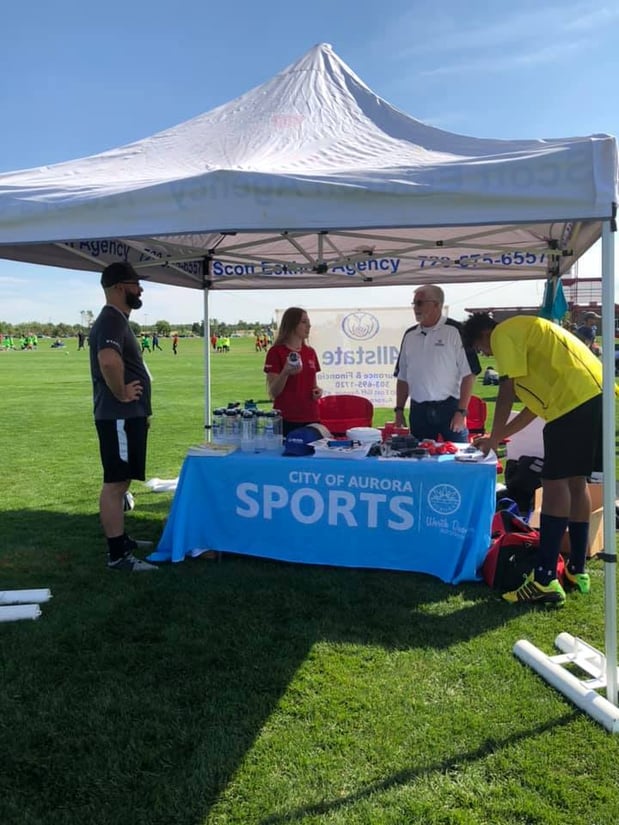 Supporting youth sports in our community 💙 #auroraparksandrecreationyouthsoccer #francisfamilyinsurance #Francisinsuranceandfinancialgroup