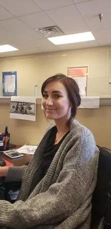 Chloe hard at work