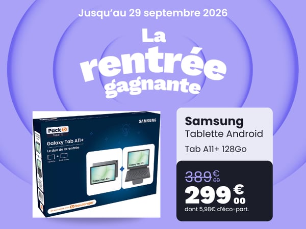 Tablette Android SAMSUNG Pack Galaxy Tab A11+ 128Go / Bookcover
chez boulanger lyon cordeliers