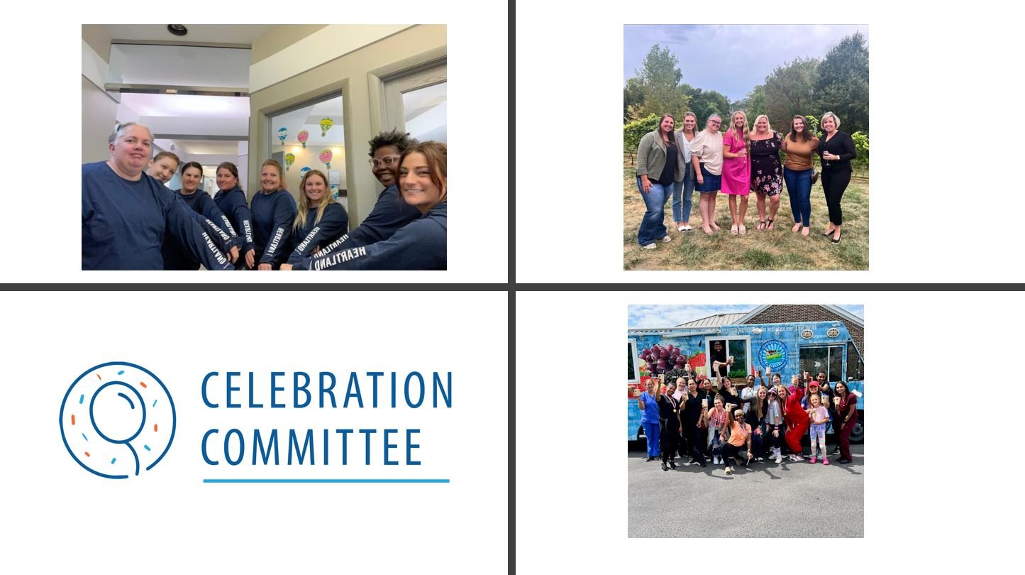 Three photos of groups of people on the Celebration Committee