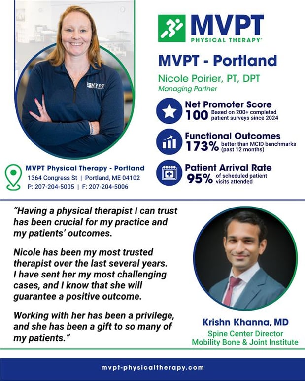 MVPT Physical Therapy Portland Maine MD Testimonial Krishn Khanna