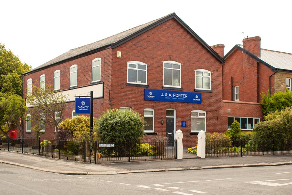 J. & A. Porter Funeral Directors in Ansdell, Lytham St Annes, Lancashire.