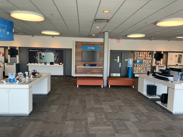 Side view of store