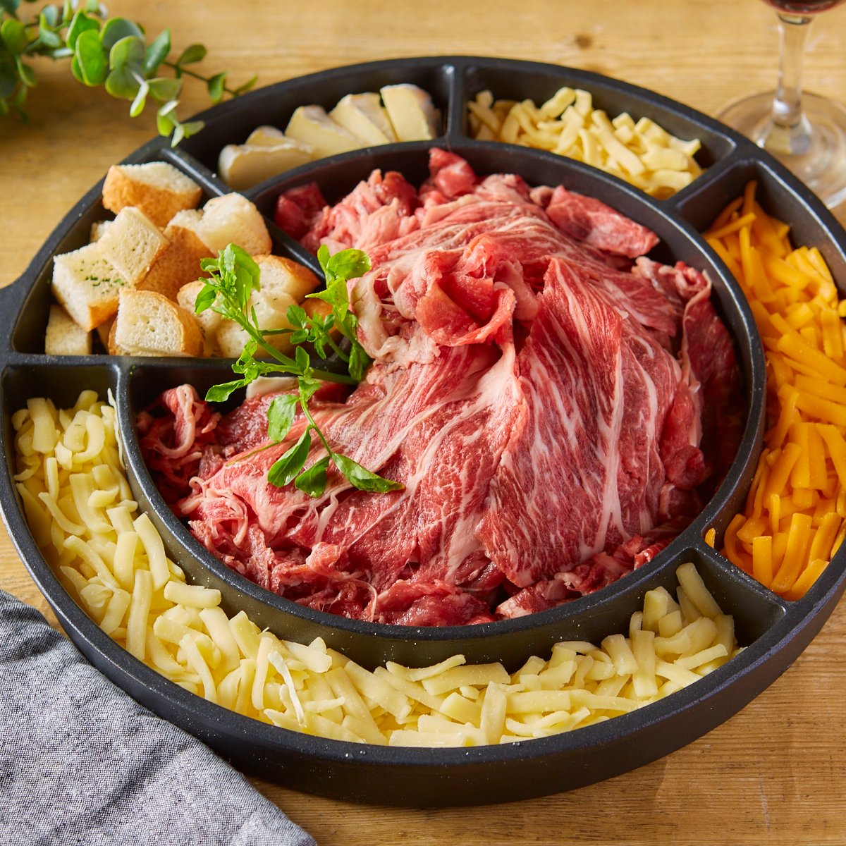 肉しゃぶチーズフォンデュ~4種のチーズ~