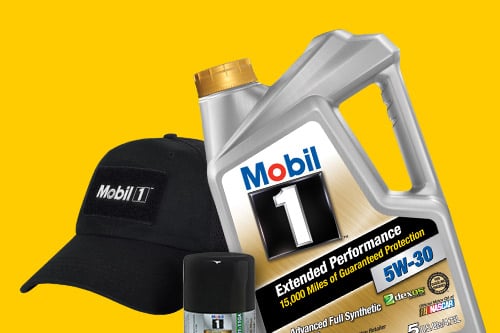 With purchase of 5 quarts of Mobil 1