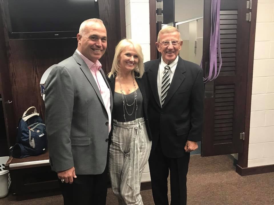 We brought Coach Lou Holtz in to speak to our local youth