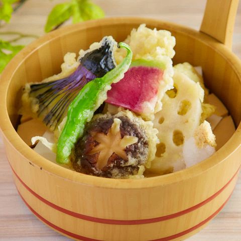 白身魚とお野菜の天ぷら