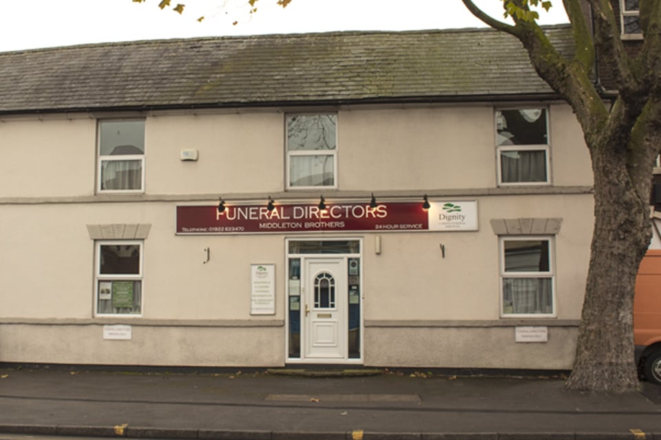 Middleton Brothers Funeral Directors in 187/189 Stafford Street, Walsall