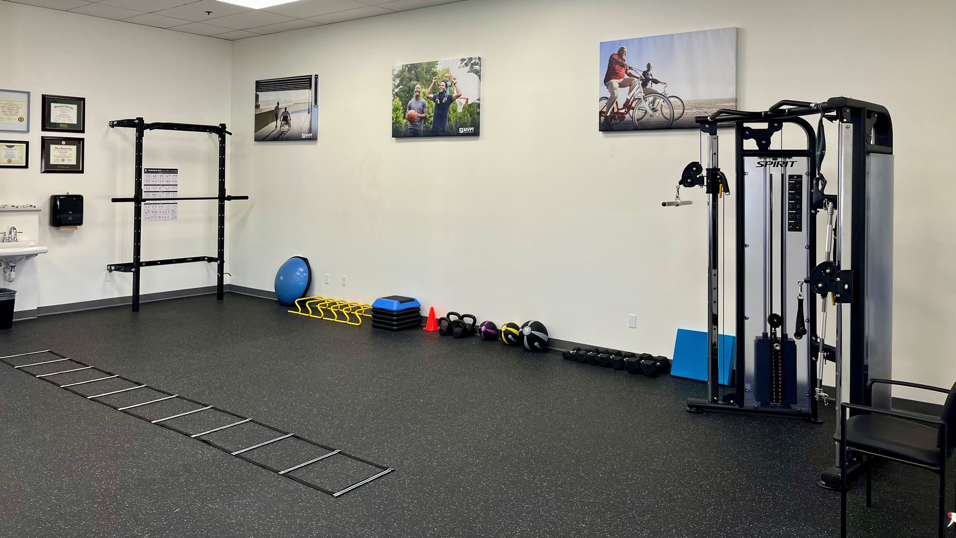 MVPTPhysical Therapy - Biddeford, Maine Patient Care Area and equipment- Now Accepting New Patients.