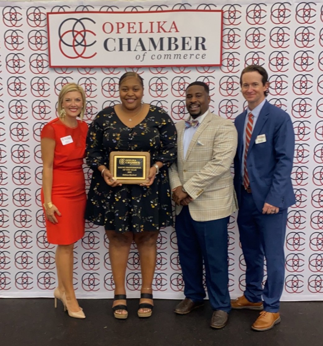 Congrats to our very own Melissa Munford for being awarded the Opelika Chamber of Commerce - Young Professional Of The Year for 2021!