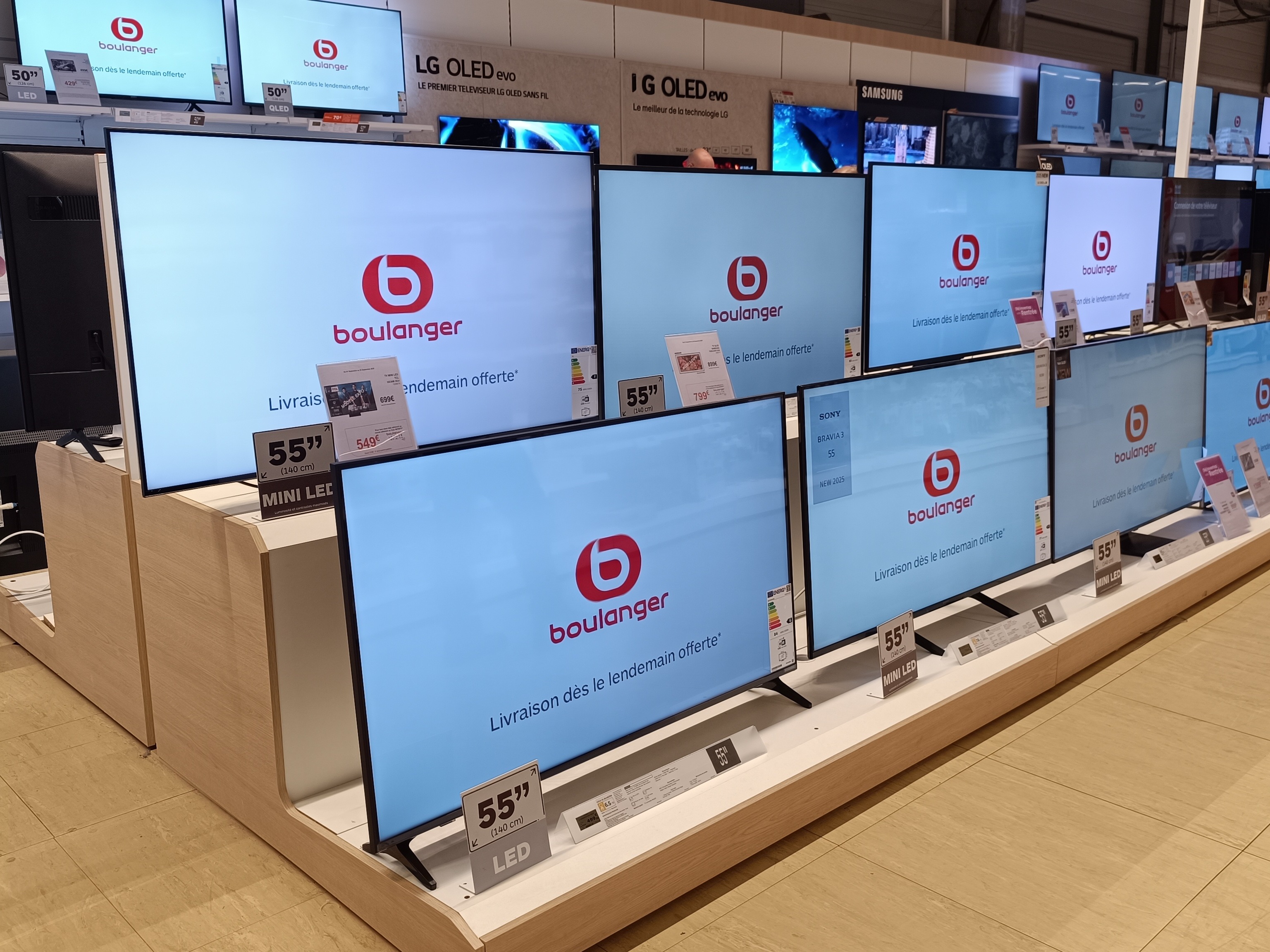 Boulanger Biganos Arcachon rayon TV