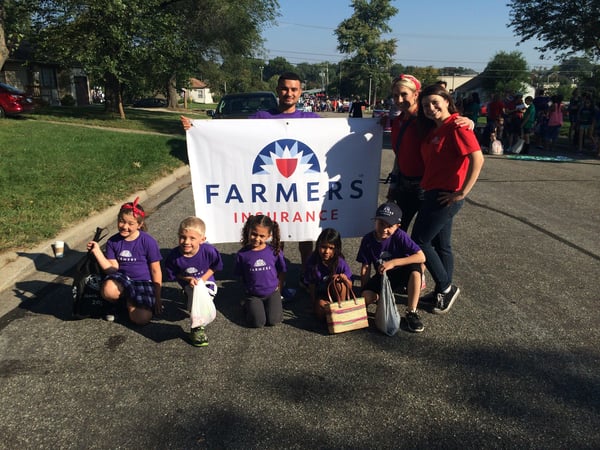 Our team in action at the Downtown Overland Park Parade