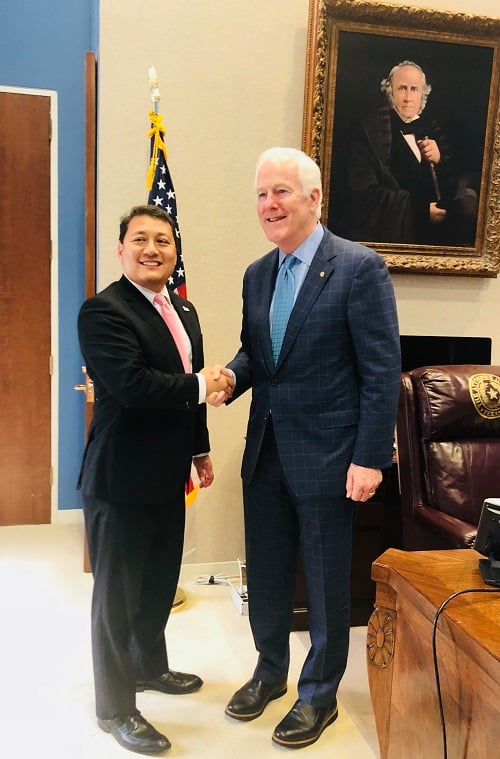 Sen. John Cornyn (TX) helping to End Domestic Violence 2018