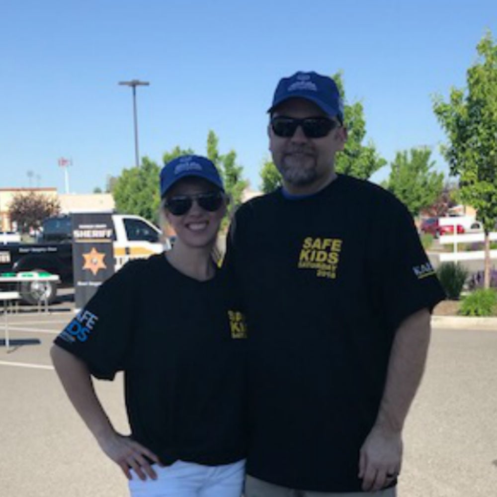 Love our Safe Kids shirts! Great day supporting kids in our community and meeting families!