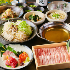 【歓送迎会】選べる鍋料理や刺盛りなど! 地酒など最大2.5時間飲み放題付き8品4000円
