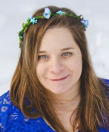 Female licensed producer. Stephani Dale white background