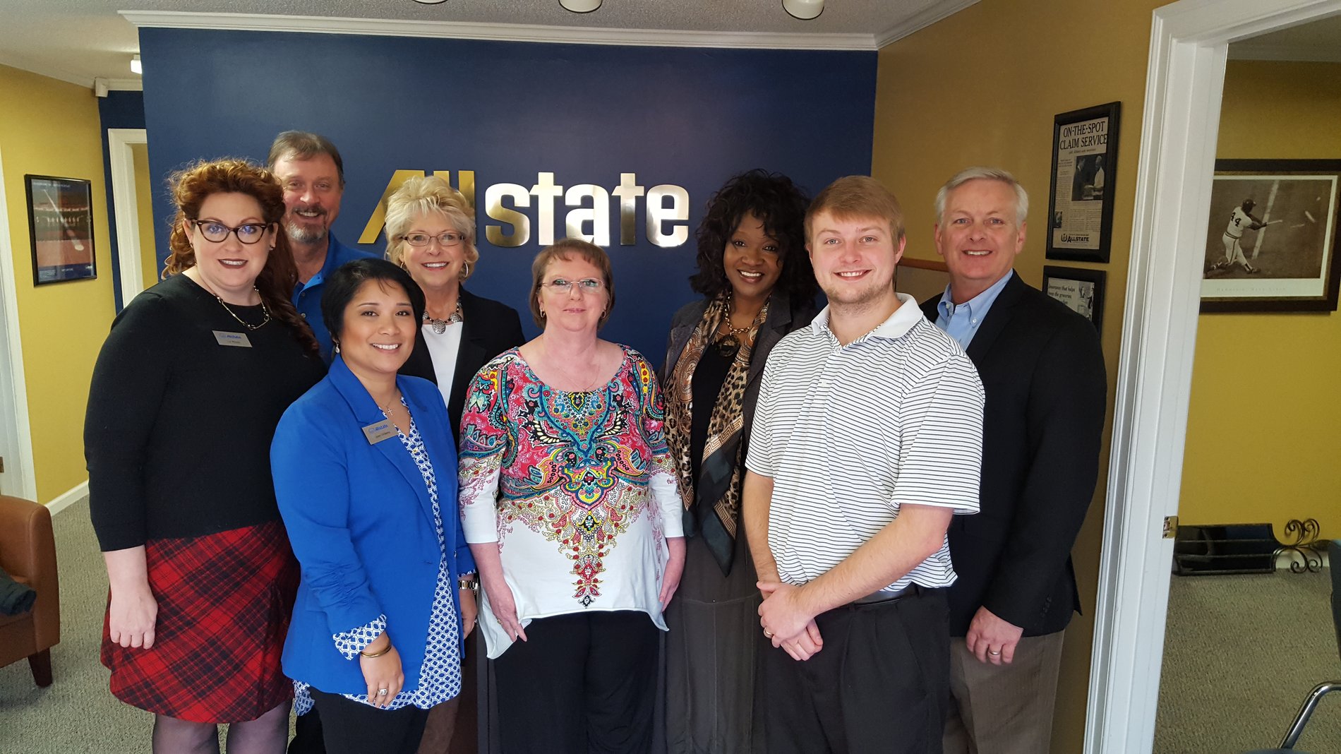 Our Collierville team in the front office, reception area.