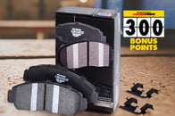 Obtén 300 Puntos de Bono Speed Perks - Con CUALQUIER Juego de Pastillas de Freno Carquest Professional Platinum.