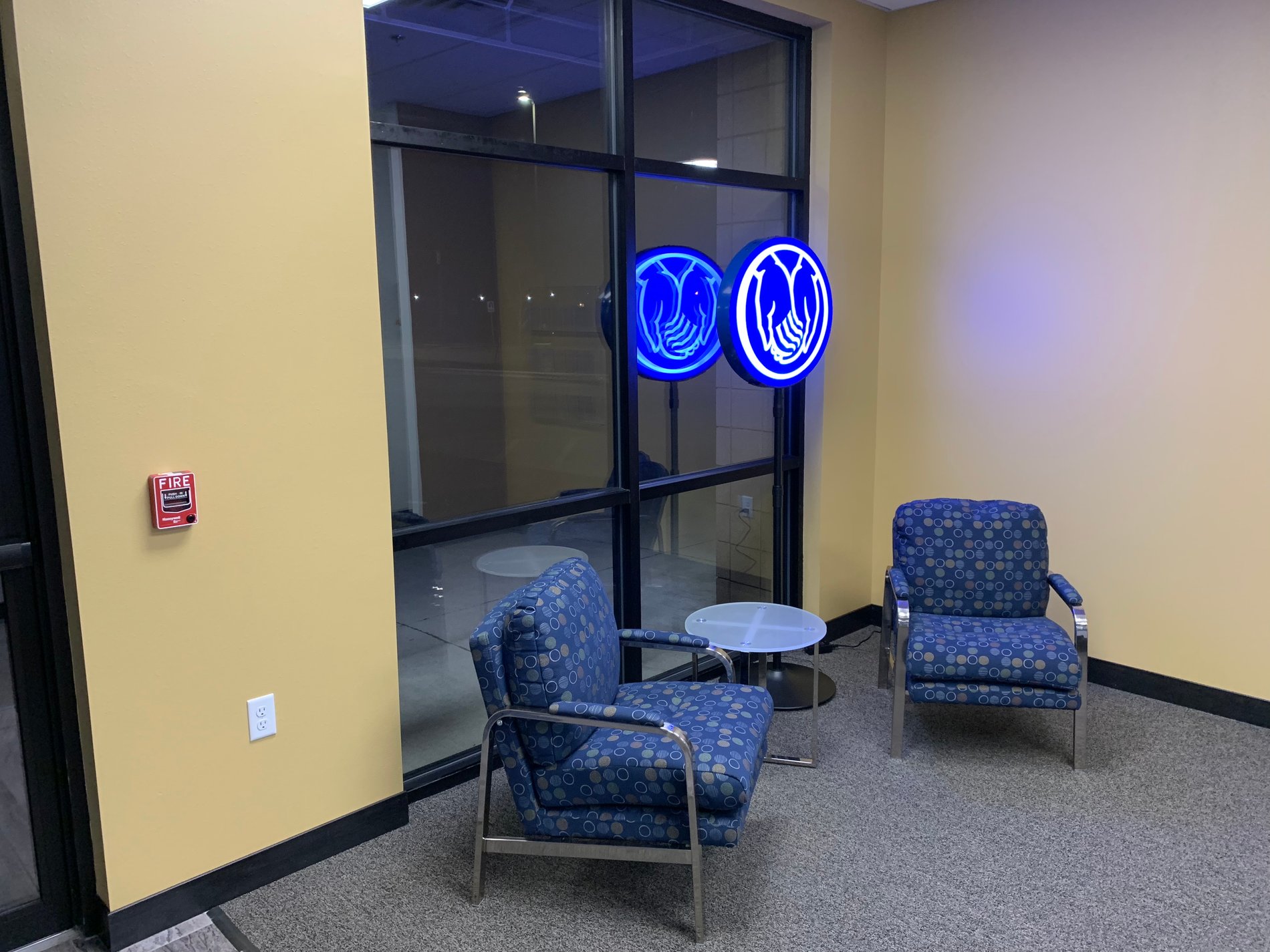 Customer waiting area