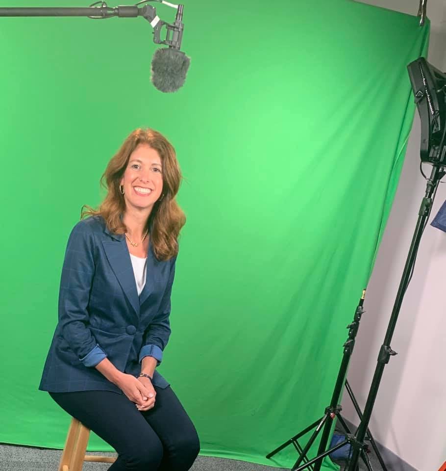 Manassass, VA agent Christine Angles filiming tips for for new Allstate insurance agents