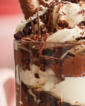 choco mousse zoomed in