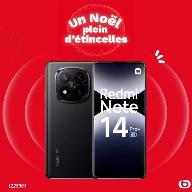 Smartphone XIAOMI Redmi Note 14 Pro+ Noir 256Go 5G