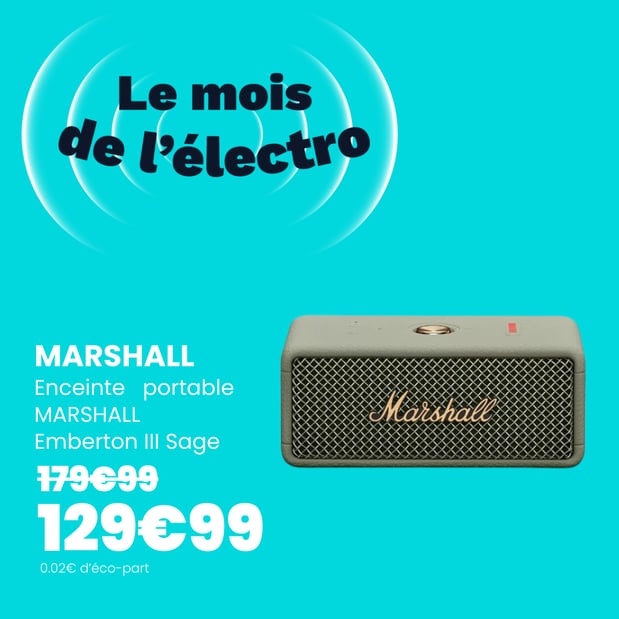 Enceinte portable MARSHALL Emberton III Sage