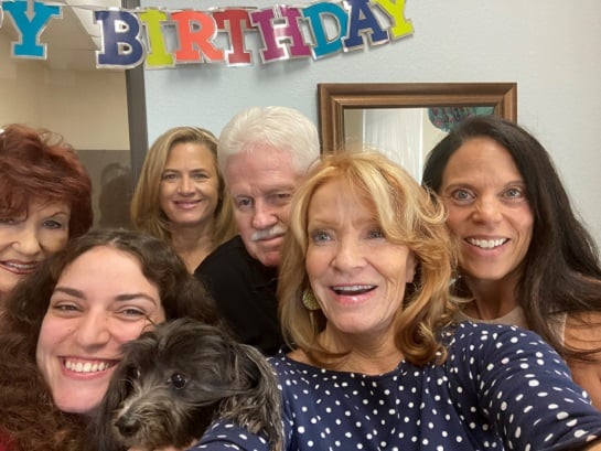 We were excited to celebrate the birthday of our staff member, and Personal Finance Representative, Rachel Taylor. Even our dogs Samson and Scarlet joined us to celebrate.