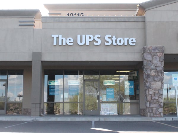 Facade of The UPS Store E Bell Rd