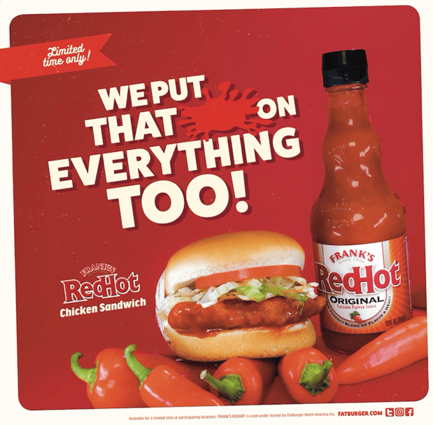 Frank’s Red Hot Chicken Sandwich