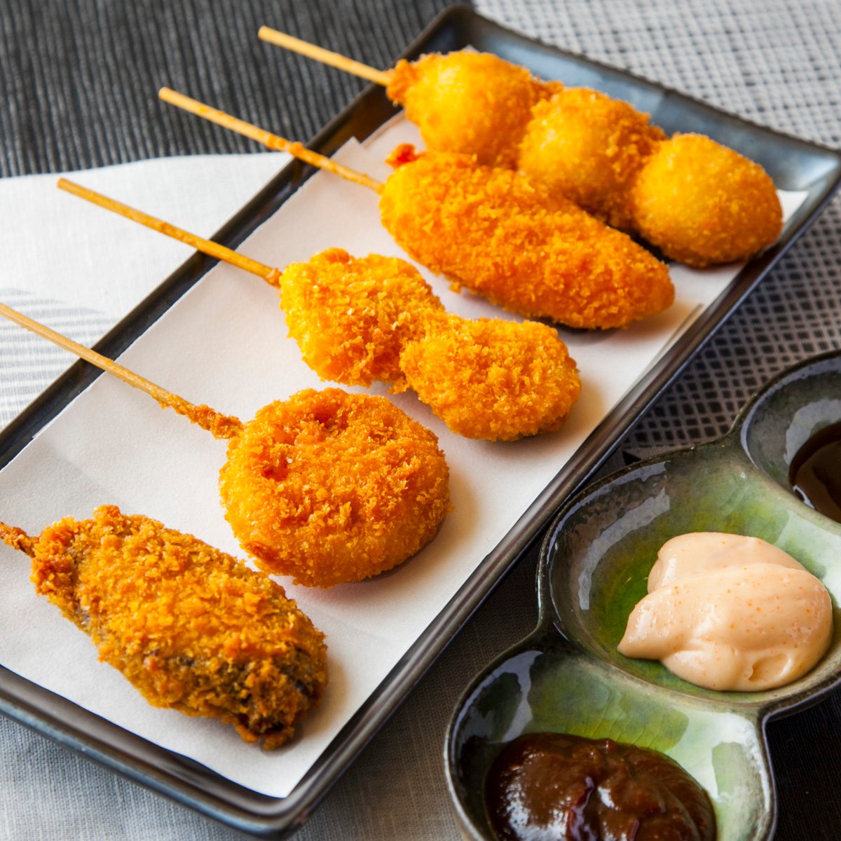 【平日限定】日~木・祝限定!自慢のおまかせ串揚げ堪能!カジュアルコース《2時間飲み放題付》6品 2000円