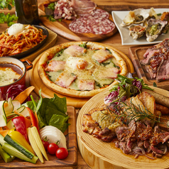 肉バルリッチコース◆こだわり3種の肉盛りプレート付き♪新年会に【3.0時間飲み放題 8品4480円】