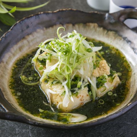 揚げだし豆腐の生海苔餡