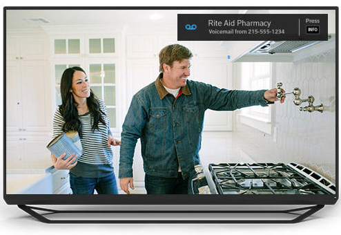 Xfinity TV with caller ID
