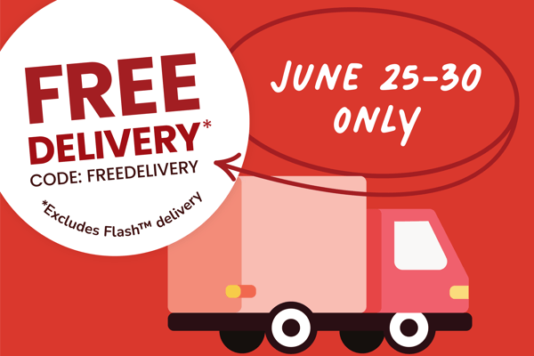 free delivery code: FREEDELIVERY June 25 through 30 2025 only excludes flash delivery