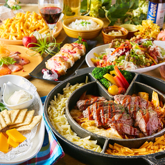 『女子会』選べるメインに野菜も肉もチーズもたっぷり♪3時間飲み放題付【7品3500円】