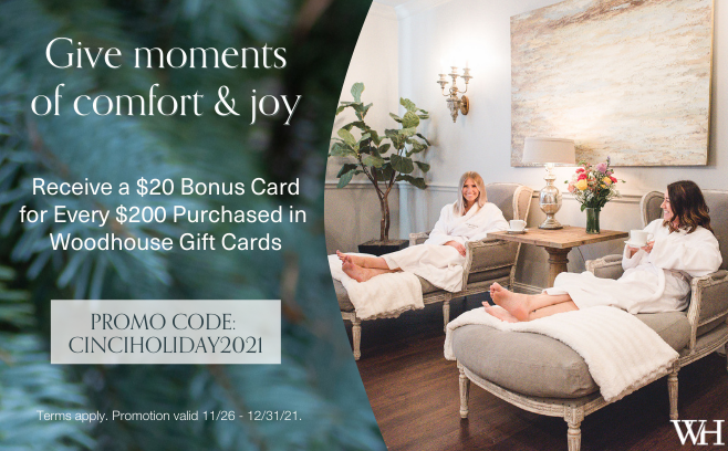 WOODHOUSE HOLIDAY BONUS GIFT CARDS