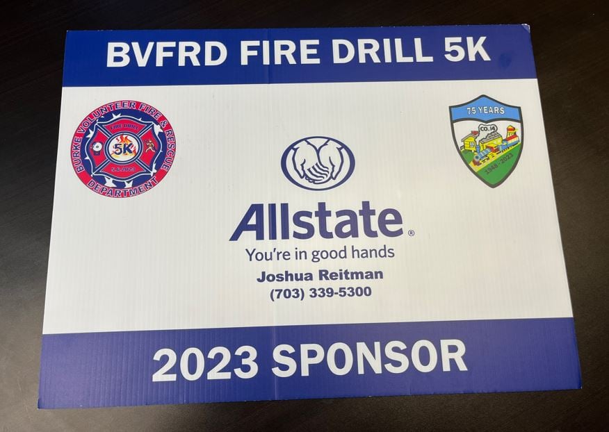 Our Allstate agency was proud to sponsor the 2023 BVFRD Fire Drill 5K.