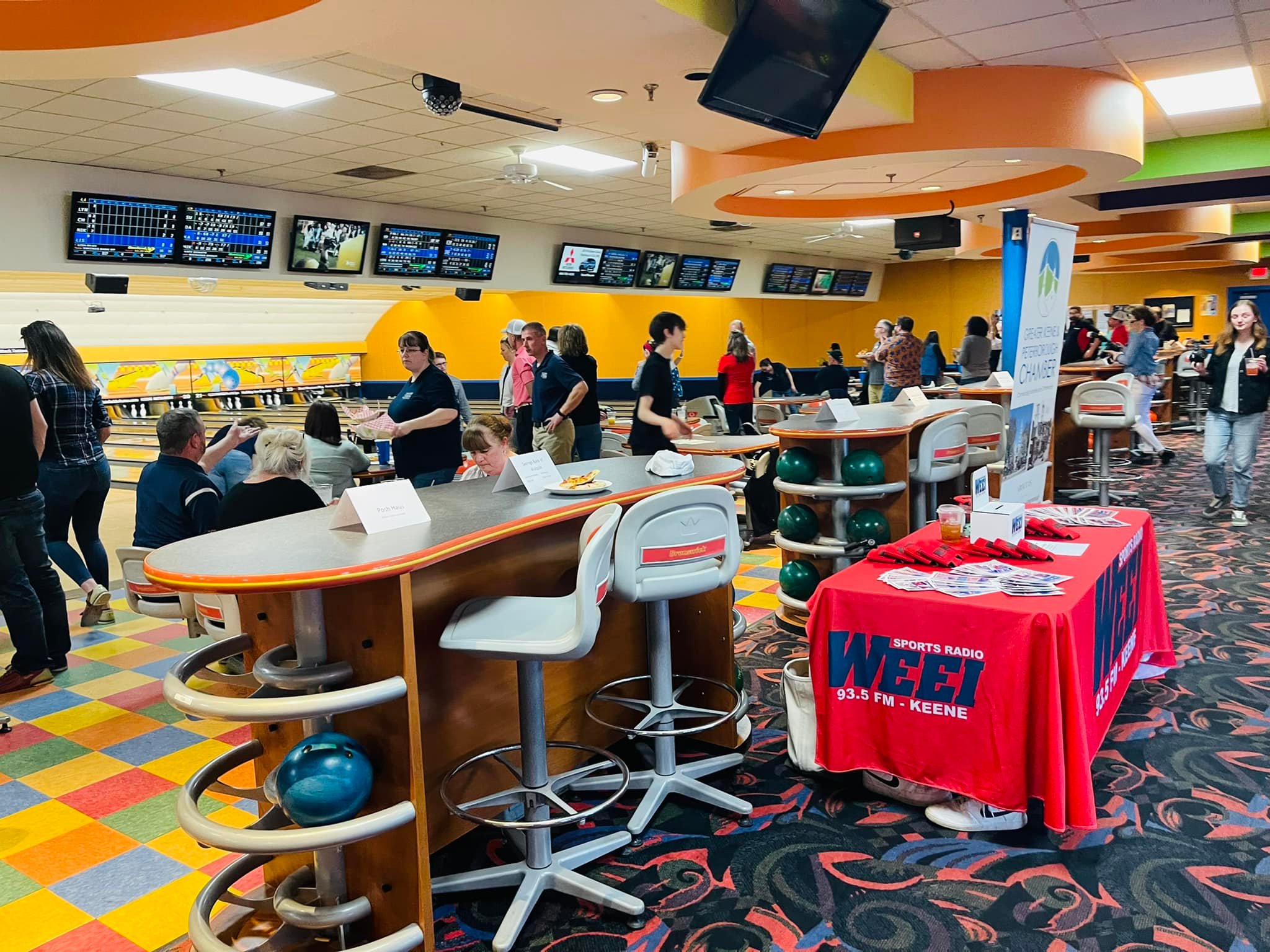 Greater Keene Chamber of Commerce Bowling event, May 2022.