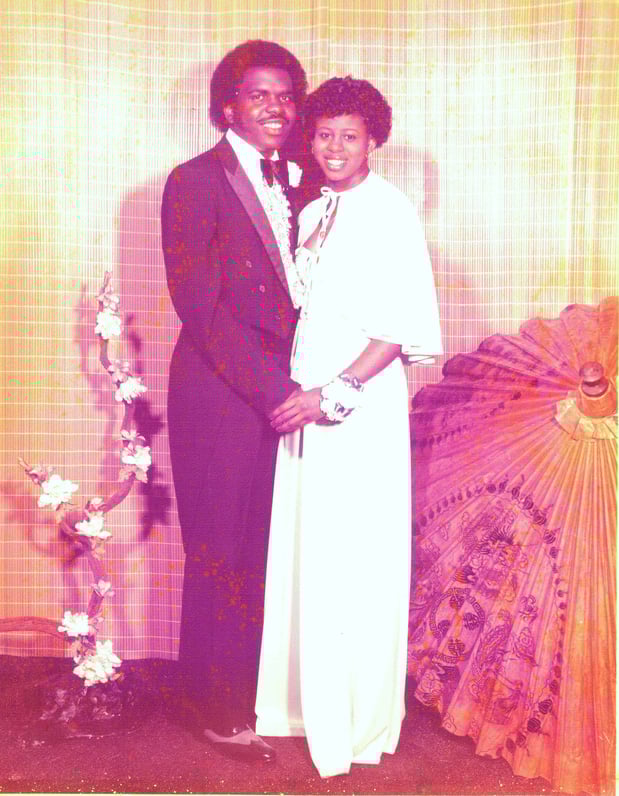 Prom picture from High School.
