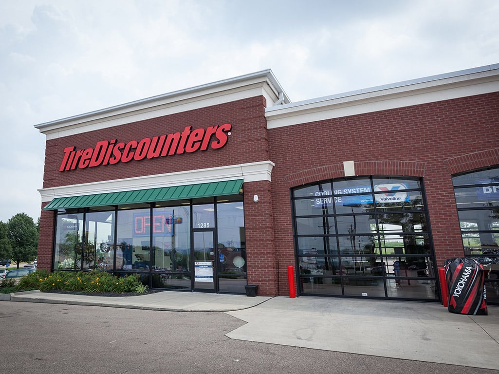 front of store